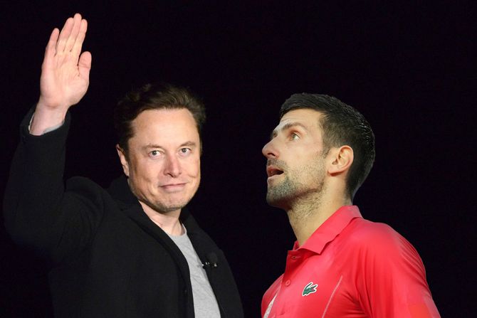 Ilon Musk i Novak Đoković