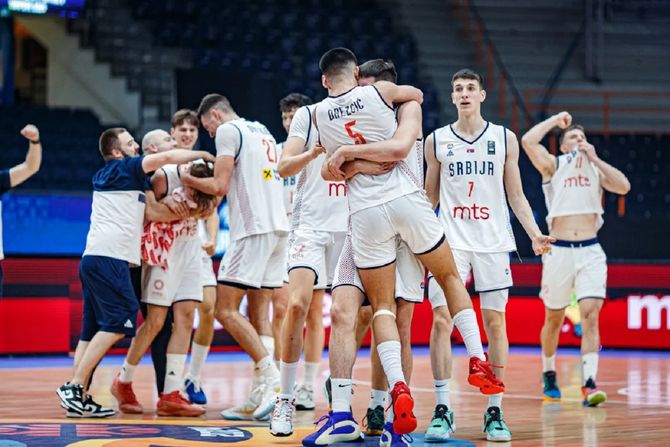 Mladi košarkaši Srbije U18 Eurobasket