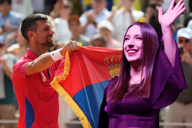 Danica Crnogorčević , Novak Đoković Danica Crnogorčević , Novak Đoković