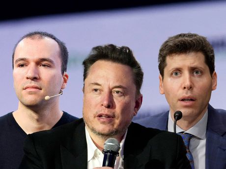 Greg Brokman, Greg Brockman, Sem Altman, Sam Altman, Ilon Mask, Elon Musk