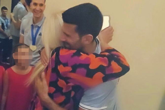 Leontina Vukomanović i Novak Đoković Leontina Vukomanović i Novak Đoković
