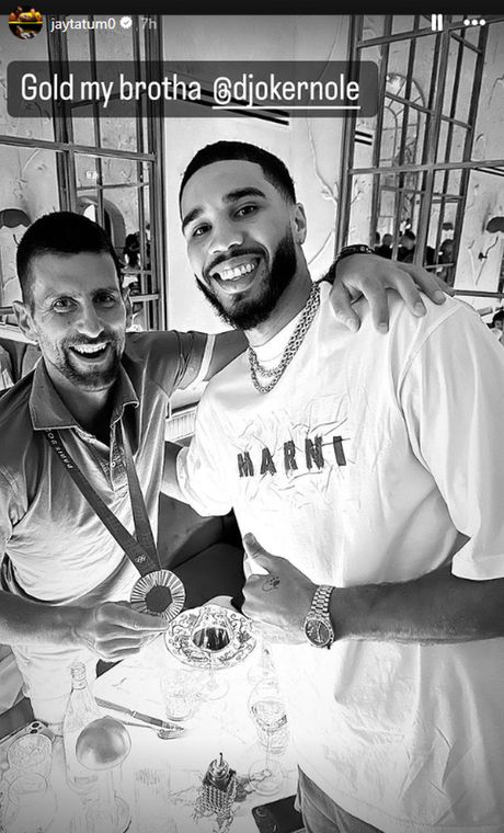 Novak Đoković Džejson Tejtum Novak Đoković Džejson Tejtum