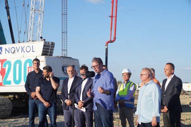 Aleksandar Vučić radovi na izgradnji Nacionalni fudbalski stadion Surčin