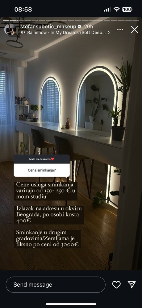 Šminkanje, Stefan Subotić