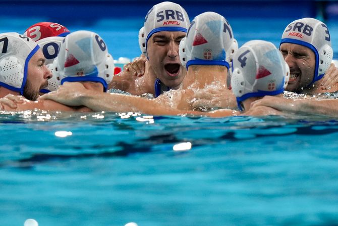 Vaterpolo reprezentacija Srbije  , finale Srbija- Hrvatska , Pariz OI, Olimpijske igre 2024