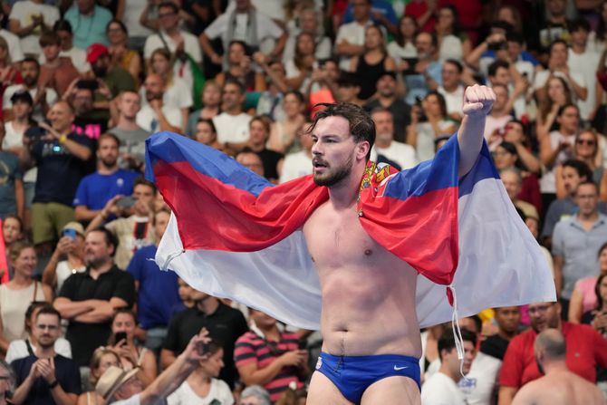 Vaterpolo reprezentacija Srbije  , finale Srbija- Hrvatska , Pariz OI, Olimpijske igre 2024