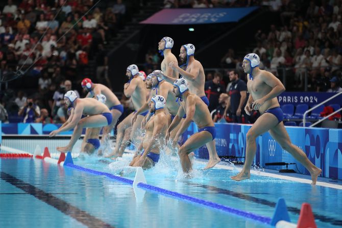 Vaterpolo reprezentacija Şrbije , finale Srbija- Hrvatska , Pariz OI, Olimpijske igre 2024