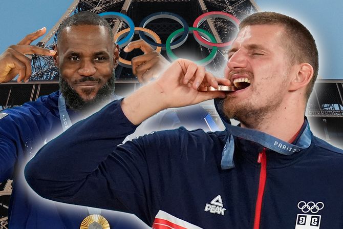 Nikola Jokić Lebron Džejms Olimpijada OI Pariz MVP Nikola Jokić Lebron Džejms Olimpijada OI Pariz MVP