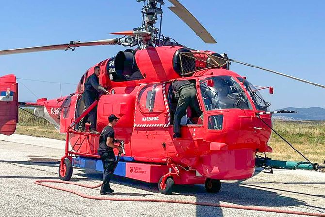 Grčka požari, gašenje požara u Grčkoj, helikopterska jedinica Srbije