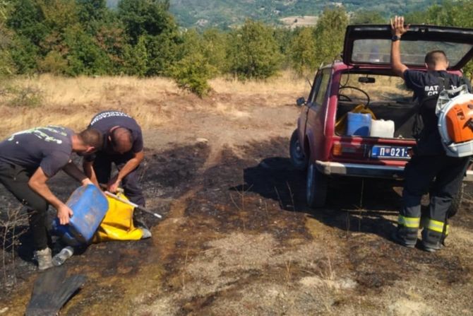 požar, auto-put Niš-Pirot