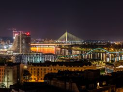 Beograd noć panorama