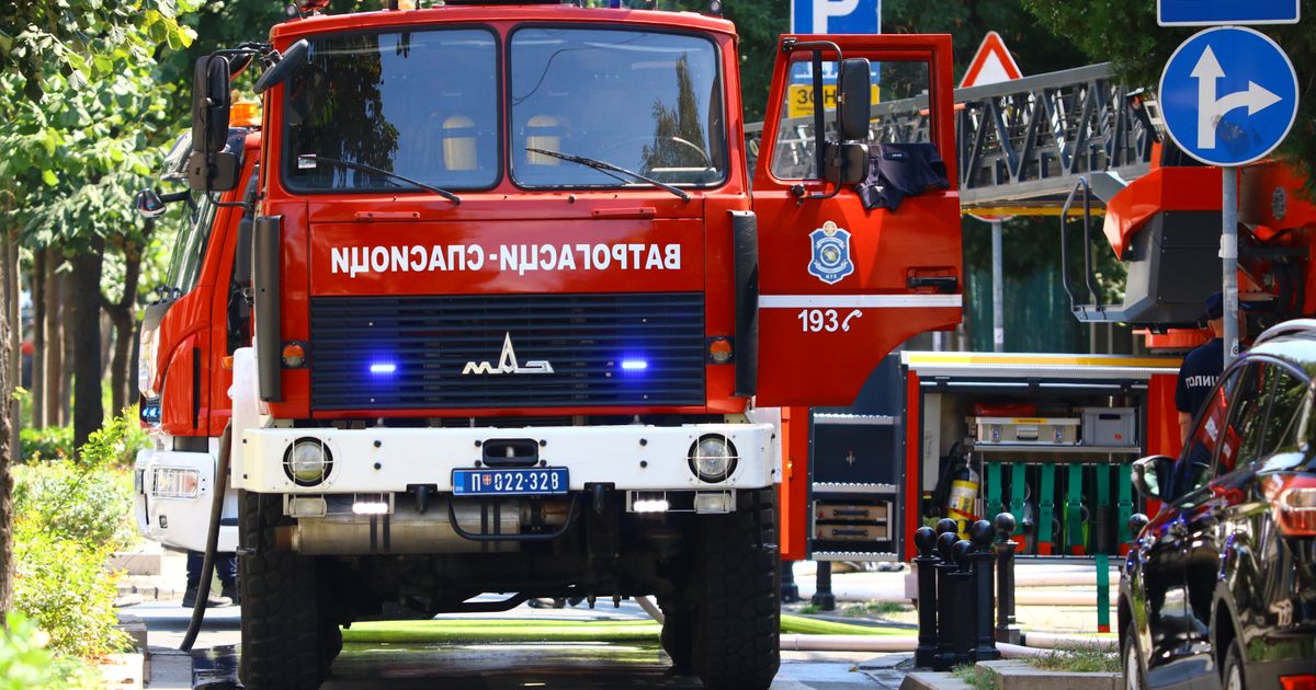 Požar kod OŠ Nikola Tesla, gusti dim prekrio Vinču