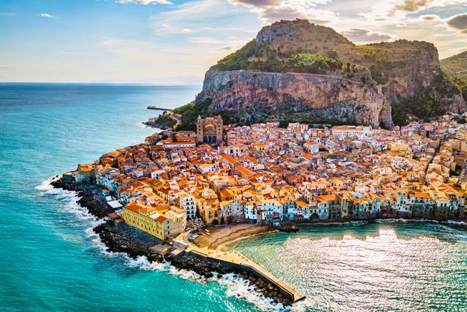 Cefalu, italija, palermo