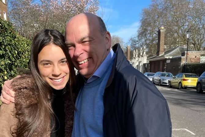 Hannah and her father Mike Lynch