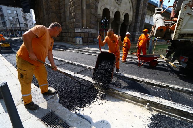 Radovi u Karađorđevoj ulici