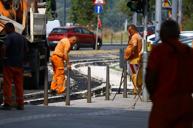 Radovi u Karađorđevoj ulici