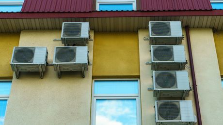 klima uređaj, fasada