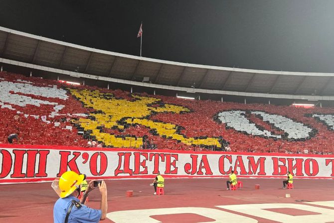 Koreografija, FK Crvena zvezda - FK Bode Glimt, Delije