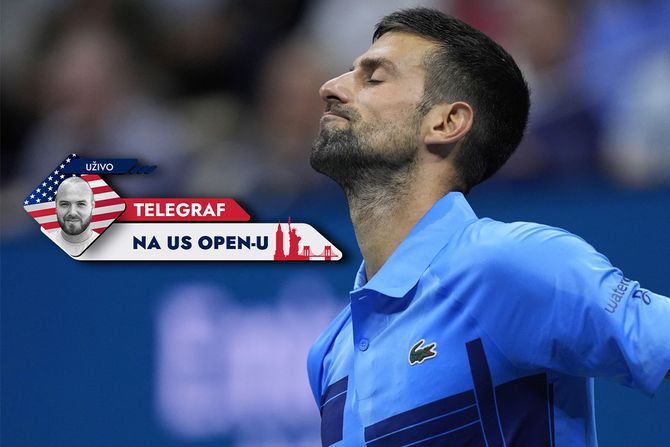 Novak Đoković telegraf na us open