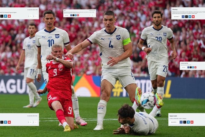 Fudbalska reprezentacija Danske, Srbije, Danska - Srbija