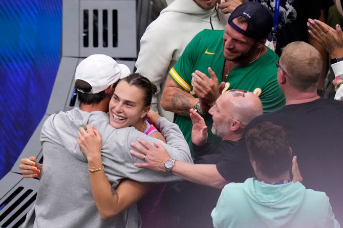 Arina Sabalenka i Džejson, njen kondicioni trener