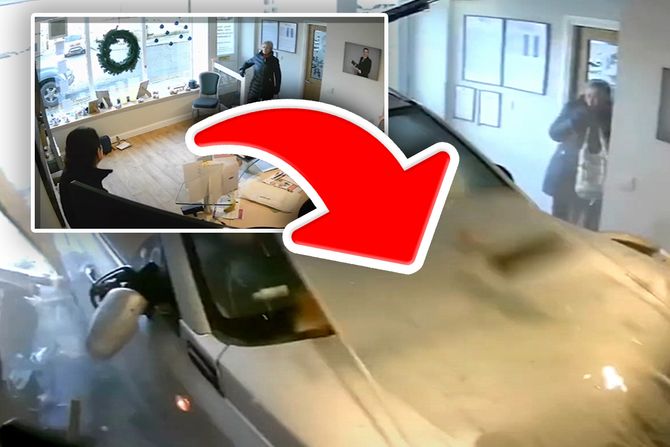 Automobil izlog napad