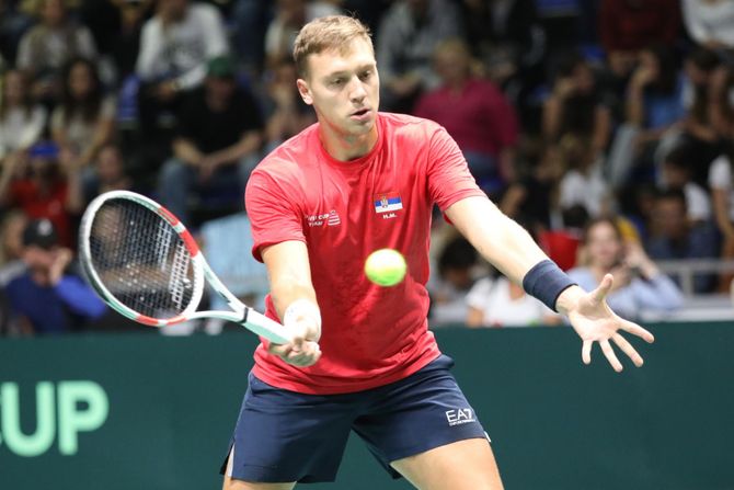 Srbija tenis trening Hamad Medjedović