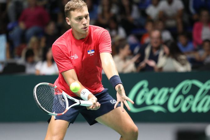 Srbija tenis trening Hamad Medjedović Srbija tenis trening Hamad Medjedović