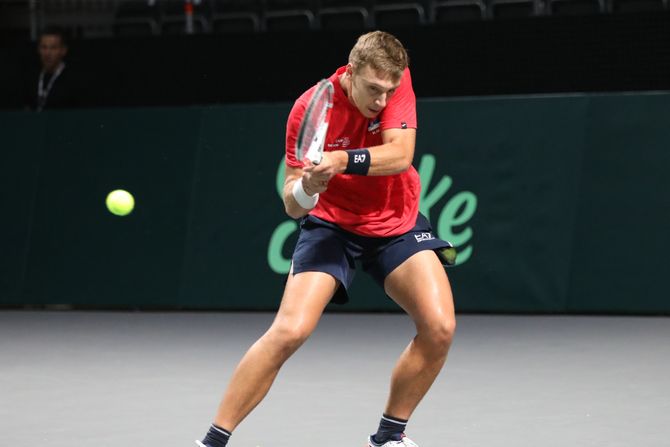 Tenis Dejvis kup Srbija trening Tenis Dejvis kup Srbija trening Hamad Međedović