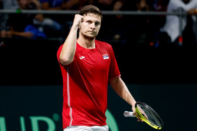 Tenis Dejvis kup Srbija Miomir Kecmanović - Aristotelis Tanos Tenis Dejvis kup Srbija Miomir Kecmanović - Aristotelis Tanos