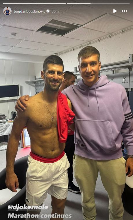 Novak Đoković i Bogdan Bogdanović Novak Đoković i Bogdan Bogdanović