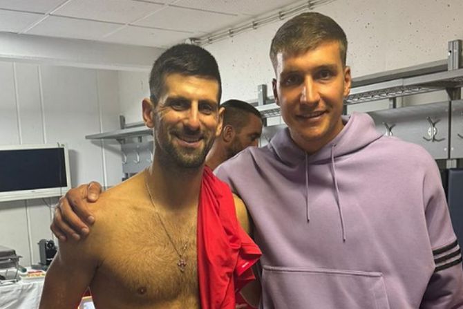 Novak Đoković i Bogdan Bogdanović Novak Đoković i Bogdan Bogdanović