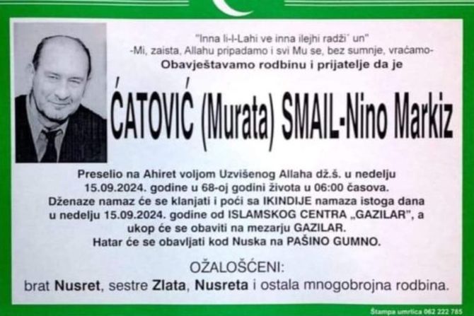 Smail Čatović - Nino Markiz