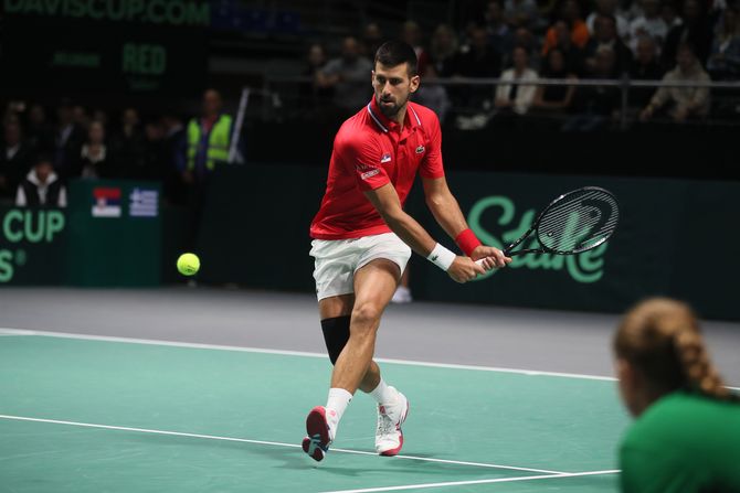 Tenis, Dejvis kup Srbija, Grčka, Novak Đoković  i  Hamad Međedović