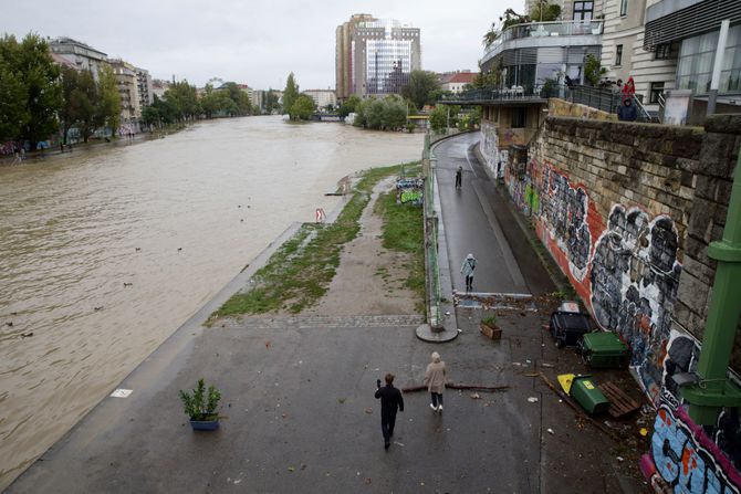 Austrija Beč nevreme poplave