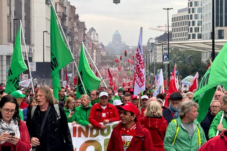 Protest radnika u Briselu