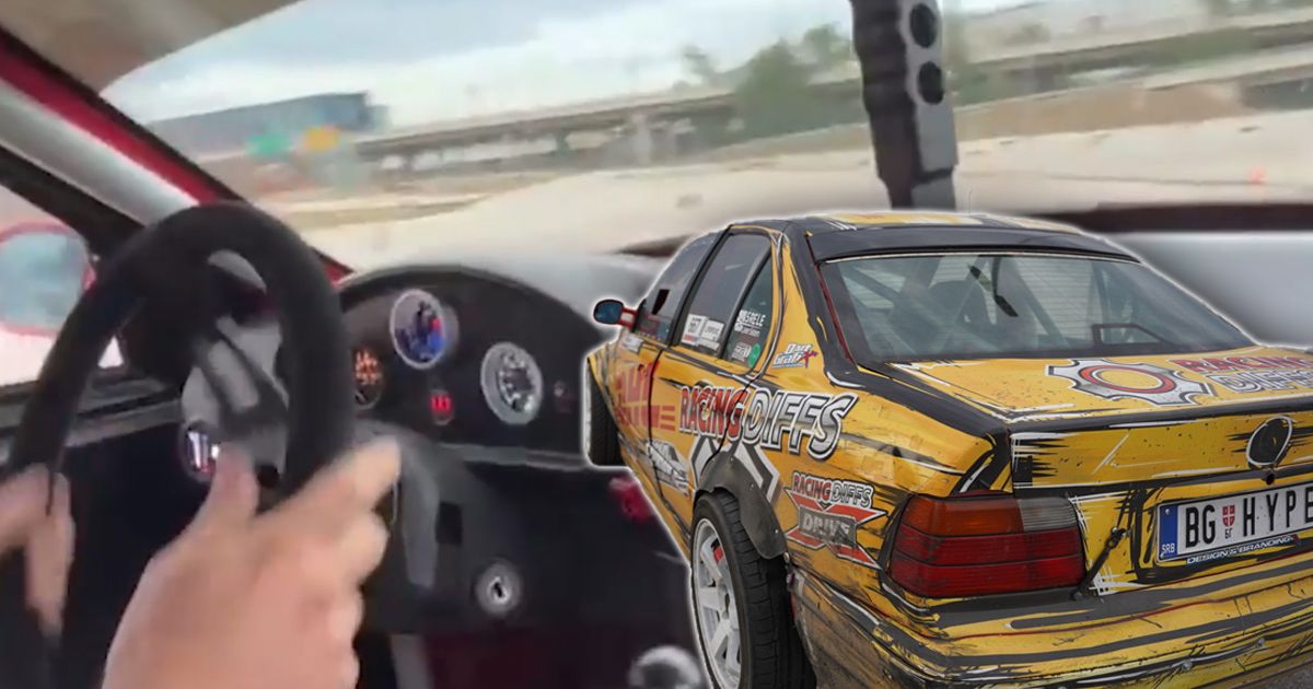Kako izgleda drift automobila iz prvog lica? Pogledajte sami! Škripa ...