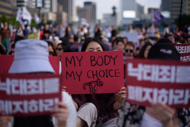 južna koreja protest abortus