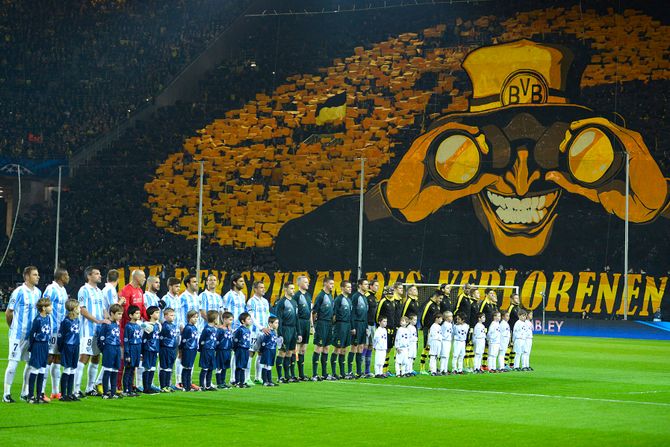 FK Borusija Dortmund, koreografija, navijači