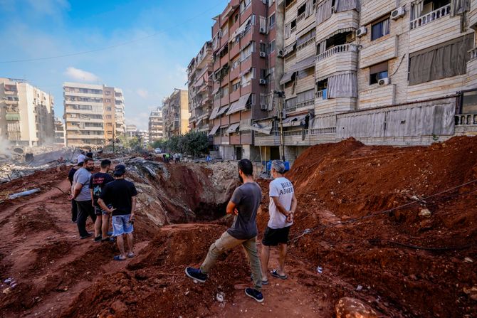 Bejrut Liban krater bombaški napad Izraela