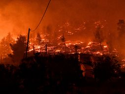 Šumski požar u centralnom delu Korinta u Grčkoj