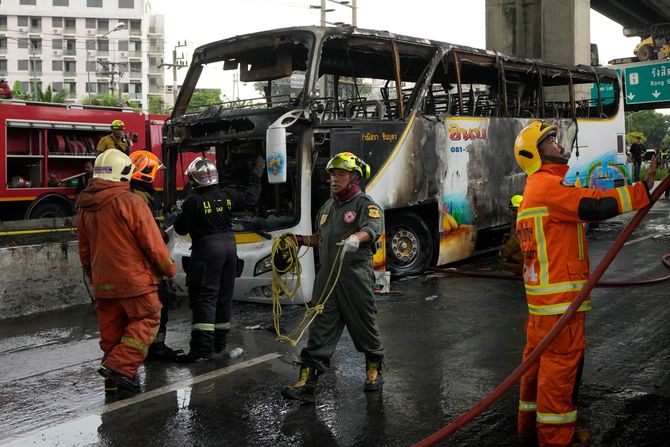 Bangkok školski autobus požar