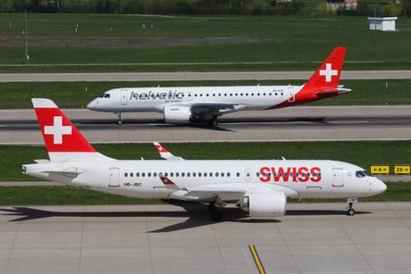 Avioni Swiss i Helvetic Airways