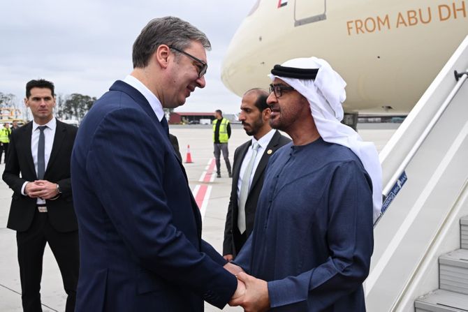 Aleksandar Vučić i Mohamed bin Zayed Al Nahyan