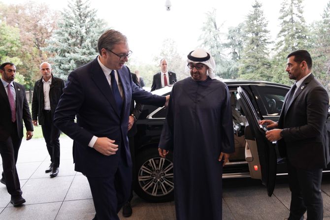 Aleksandar Vučić, Mohamed bin Zajed al Nahjan, ekonomski sporazum UAE Aleksandar Vučić, Mohamed bin Zajed al Nahjan, ekonomski sporazum UAE