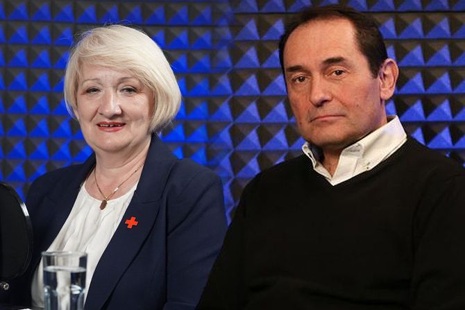 Doktorka Biserka Obradović i doktor Saša Milićević Doktorka Biserka Obradović i doktor Saša Milićević