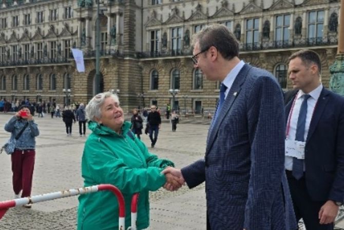 Aleksandar Vučić u Hamburgu