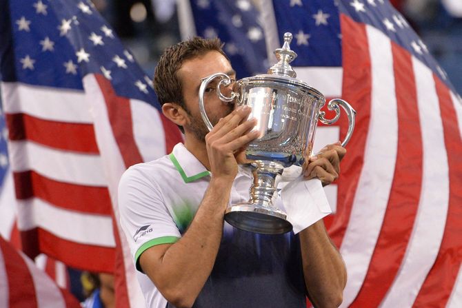 Marin Čilić, US Open titula, pehar 2014