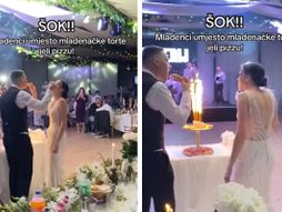 pica / torta , mladenci