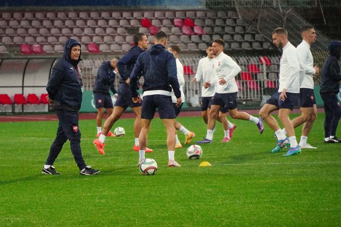 Trening fudbalske reprezentacije Srbije pred Švajcarsku